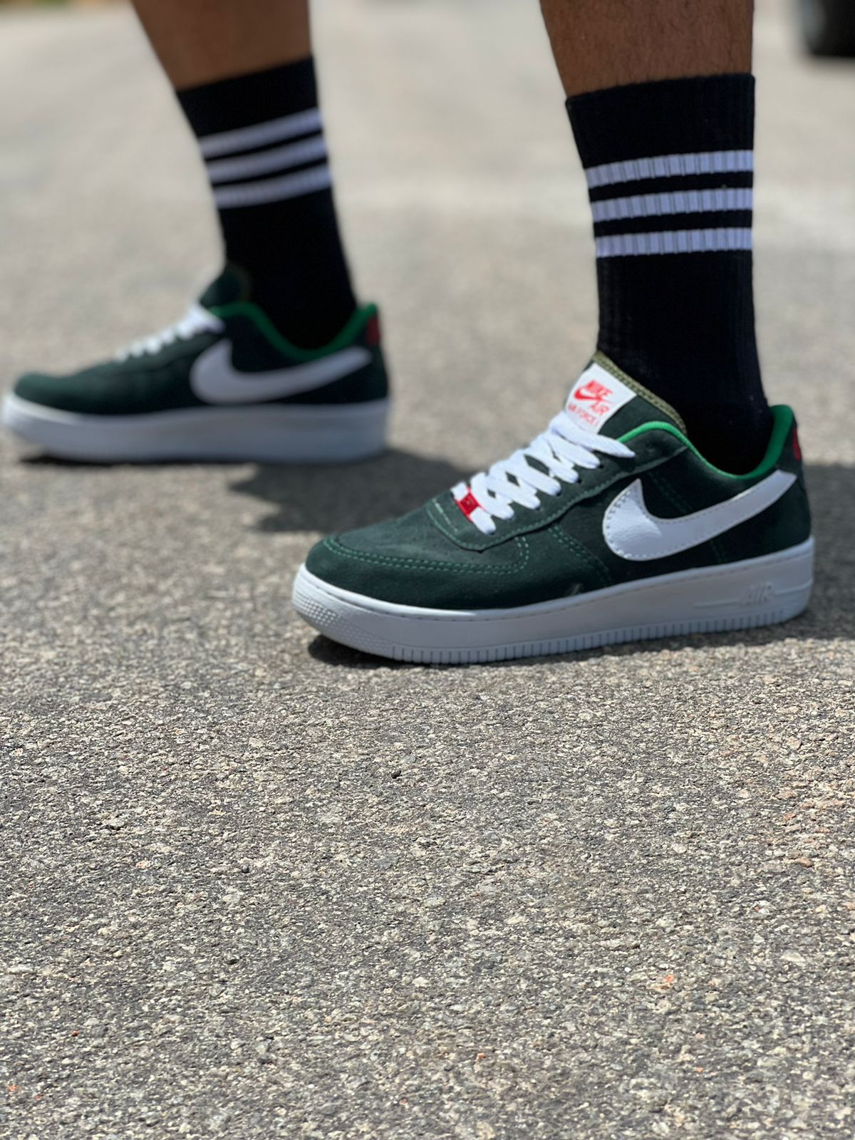 air force 1 flyknit green